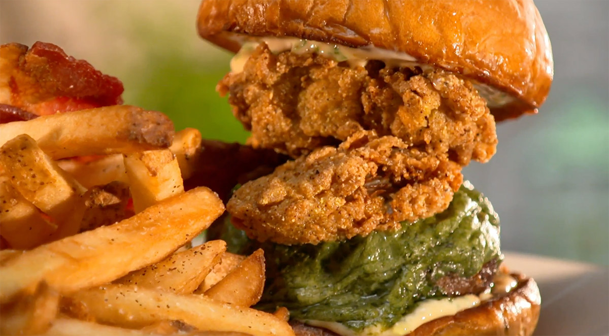 Oysters Rockefeller Burger Featured Image